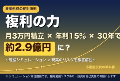 複利の力 月3万円積立×年利15%×30年で約2.9億円に？
