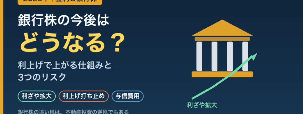 銀行株の今後はどうなる？利上げで利ざやが拡大する仕組みと3つのリスク